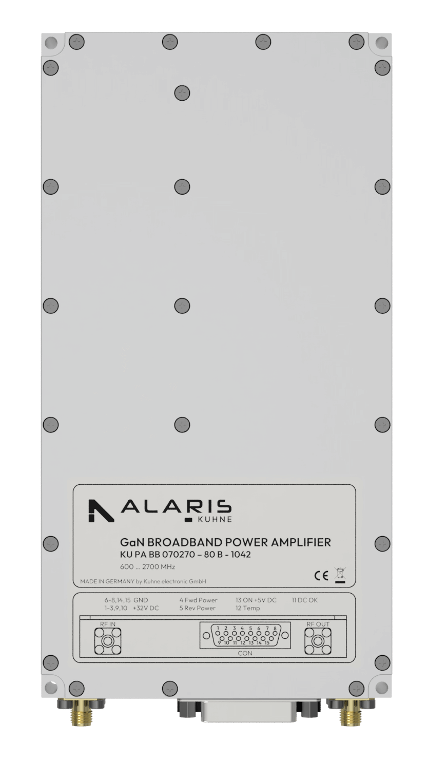 Wideband Power Amplifier, 600 to 2700 MHz, 80 W (KU PA BB 070270 - 80 B)